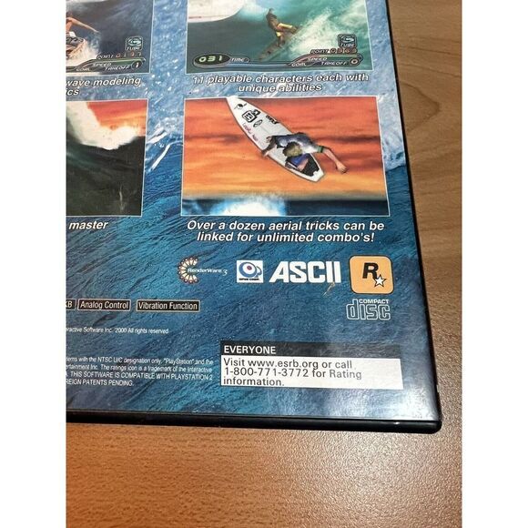 Surfing H30 Playstation 2 PS2 Black Label Complete with Manual 2000 - Picture 4 of 6
